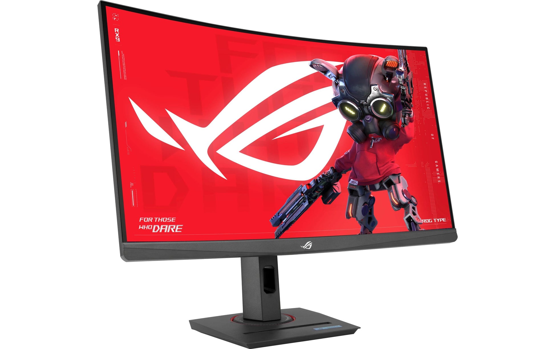 ASUS XG27WCS – Monitor, 27", VA, 180 Hz, 400 cd/m², Gebogen, USB-C, VESA 100 × 100, Schwarz