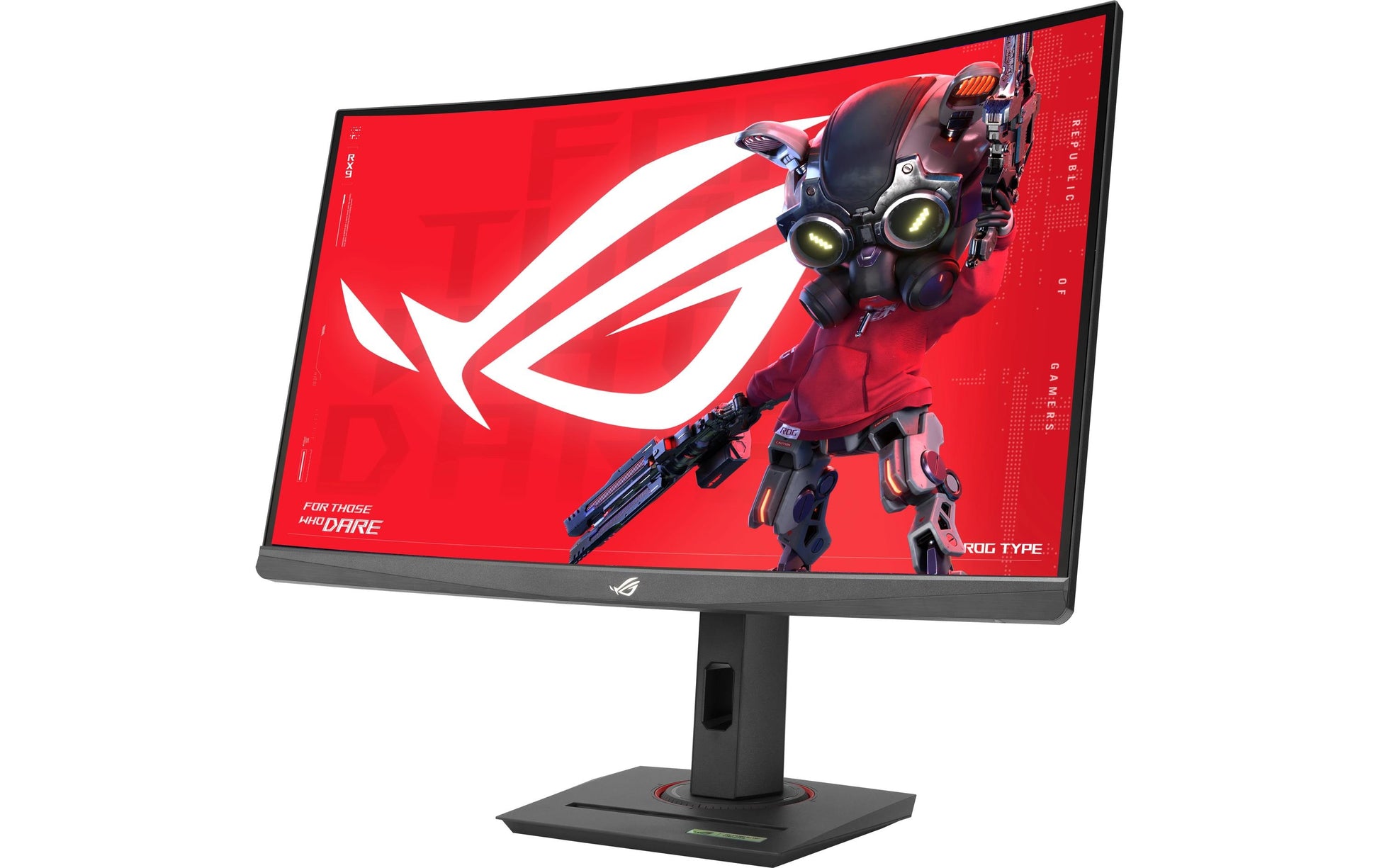 ASUS XG27WCS – Monitor, 27", VA, 180 Hz, 400 cd/m², Gebogen, USB-C, VESA 100 × 100, Schwarz