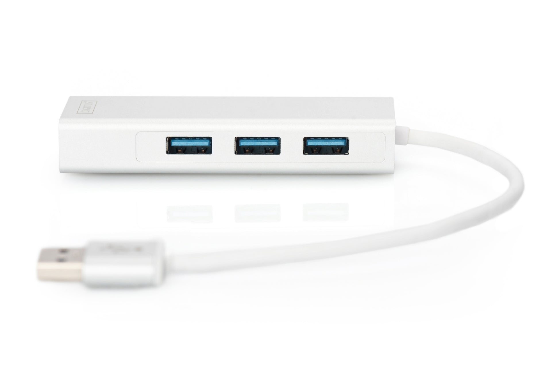 Digitus USB-Hub – 3× USB-A, GbE, für Windows/Mac/Linux