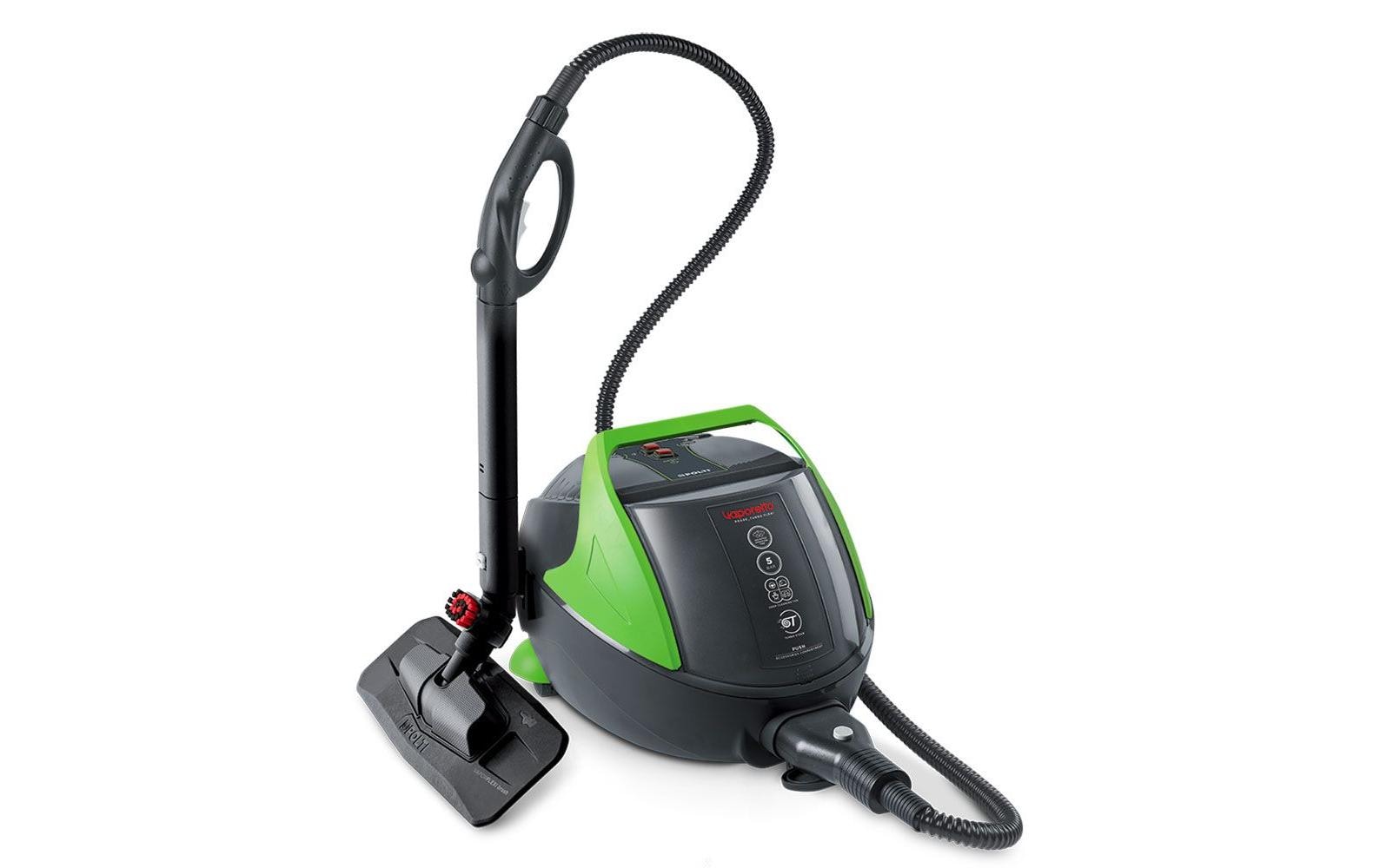 Polti Vaporetto Pro 95 Turbo Flexi – Dampfreiniger – 1100 W, 5 bar, 0,7 l, Aufheizzeit 6 min, Grün