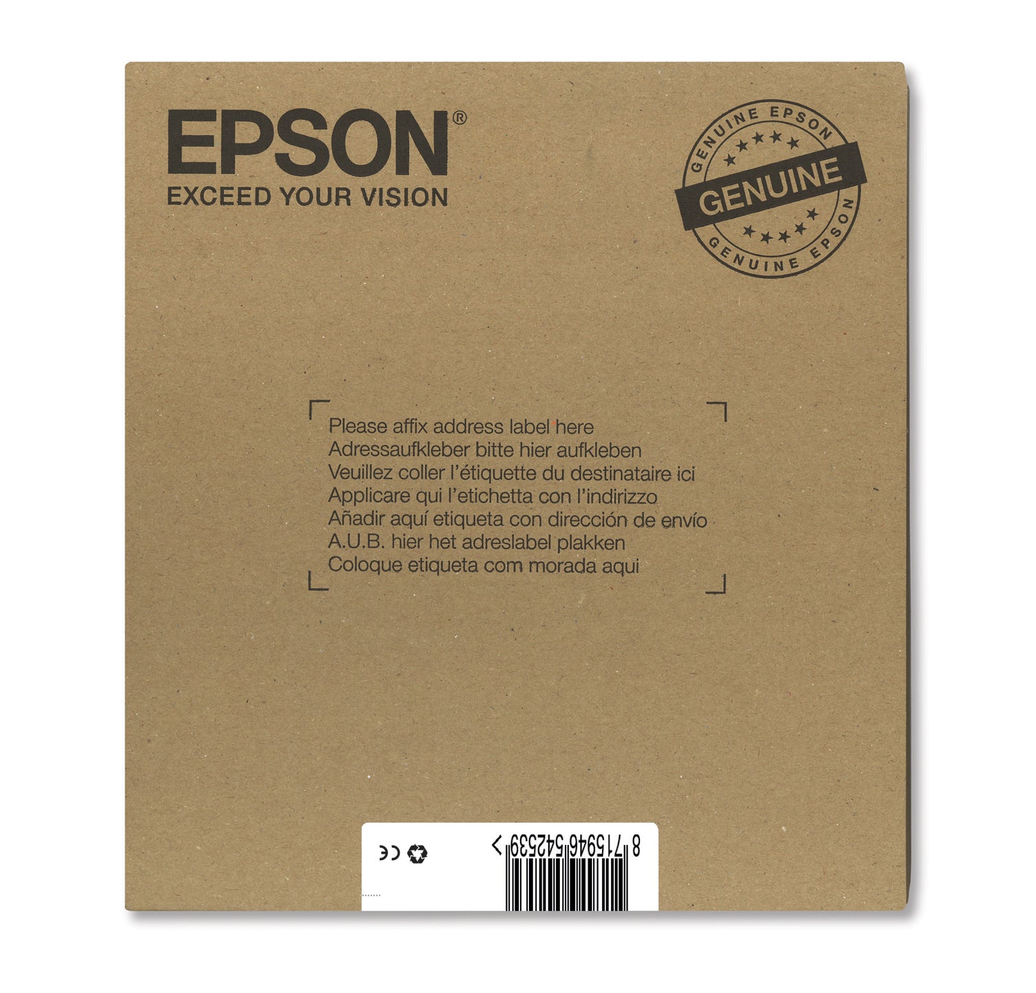 Epson T128 Tintenpatronen-Multipack, Schwarz/Cyan/Magenta/Gelb (Original) – für Stylus SX445W/SX440W/SX435W