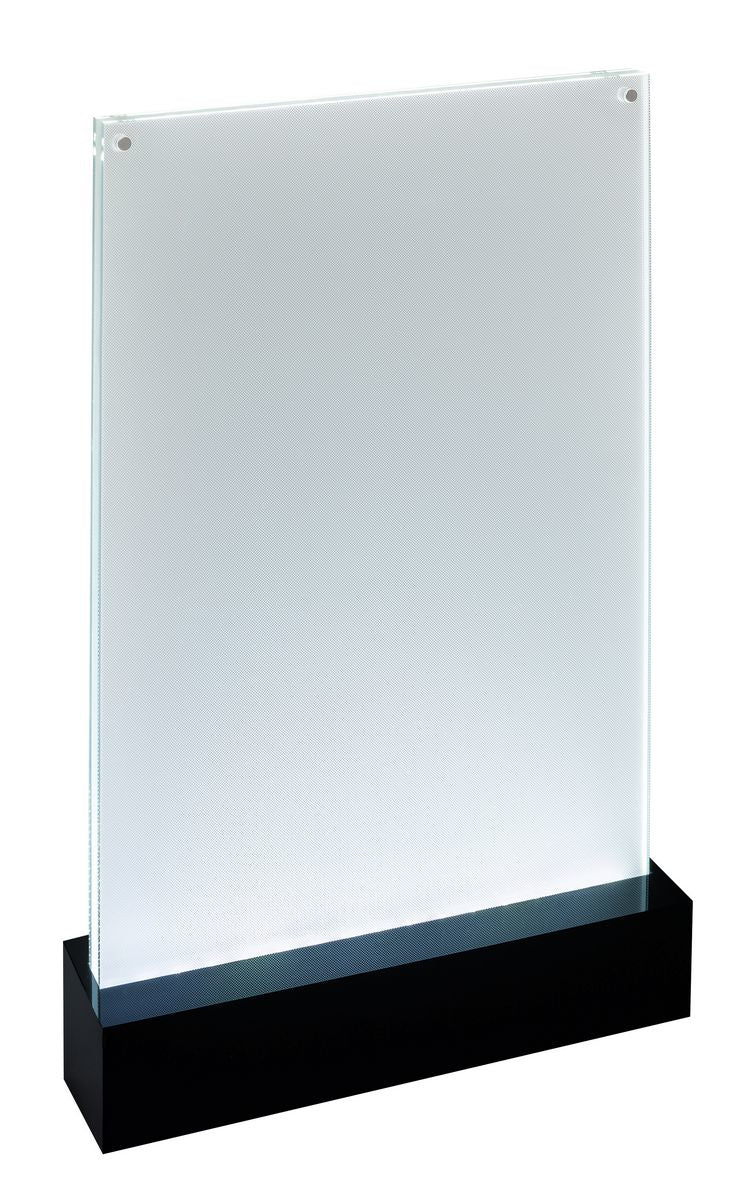 Sigel Tischaufsteller – 221 × 341 mm, transparent, wiederverwendbar, für A4