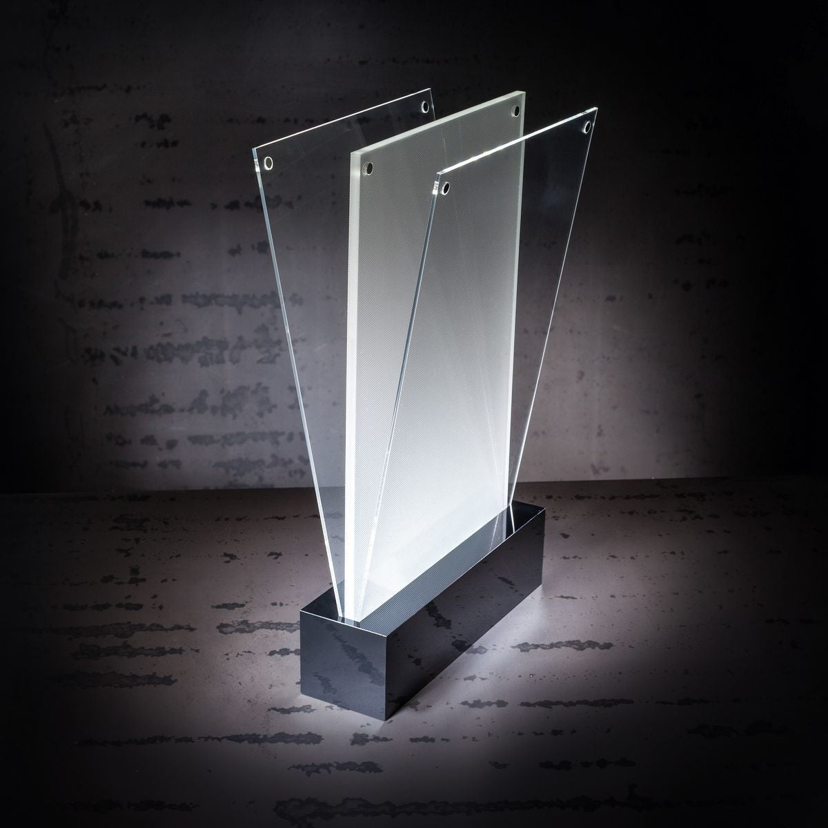 Sigel Tischaufsteller – 159 × 254 mm, transparent, Kunststoff, wiederablösbar