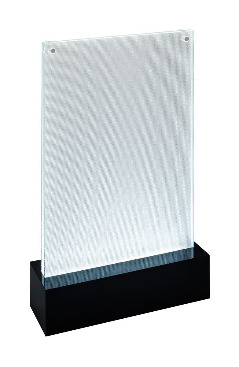 Sigel Tischaufsteller – 159 × 254 mm, transparent, Kunststoff, wiederablösbar