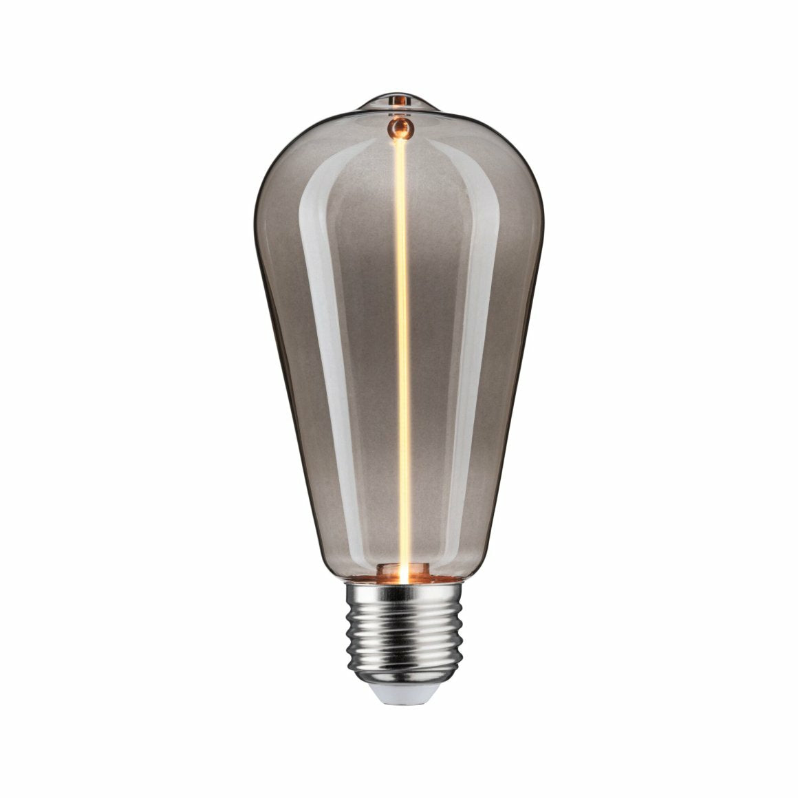 Paulmann LED-Leuchtmittel E27 A-Form – Warmweiss 1800 K, 90 lm, 2,8 W – IP20 – 1 Stk. – Grau, Glas