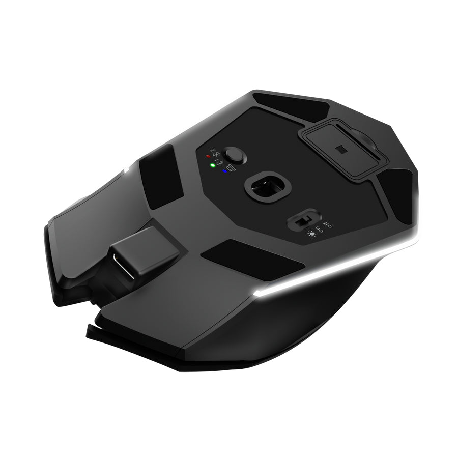 Trust GXT122 Felox+ – Gaming-Maus – Kabellos (Bluetooth/2,4 GHz), 10000 DPI, RGB-Beleuchtung, Rechts, Schwarz