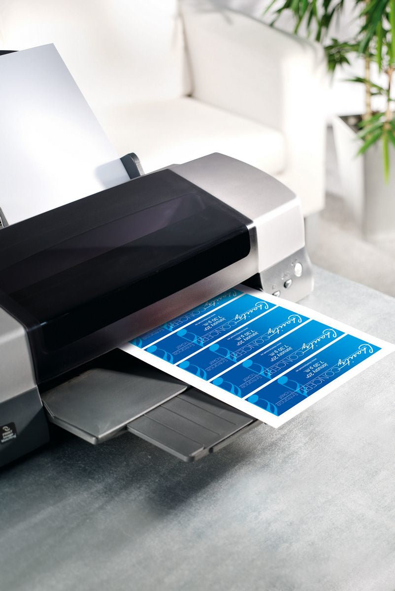 Sigel Karten 55 × 180 mm, weiss – für Inkjet – 100 Karten