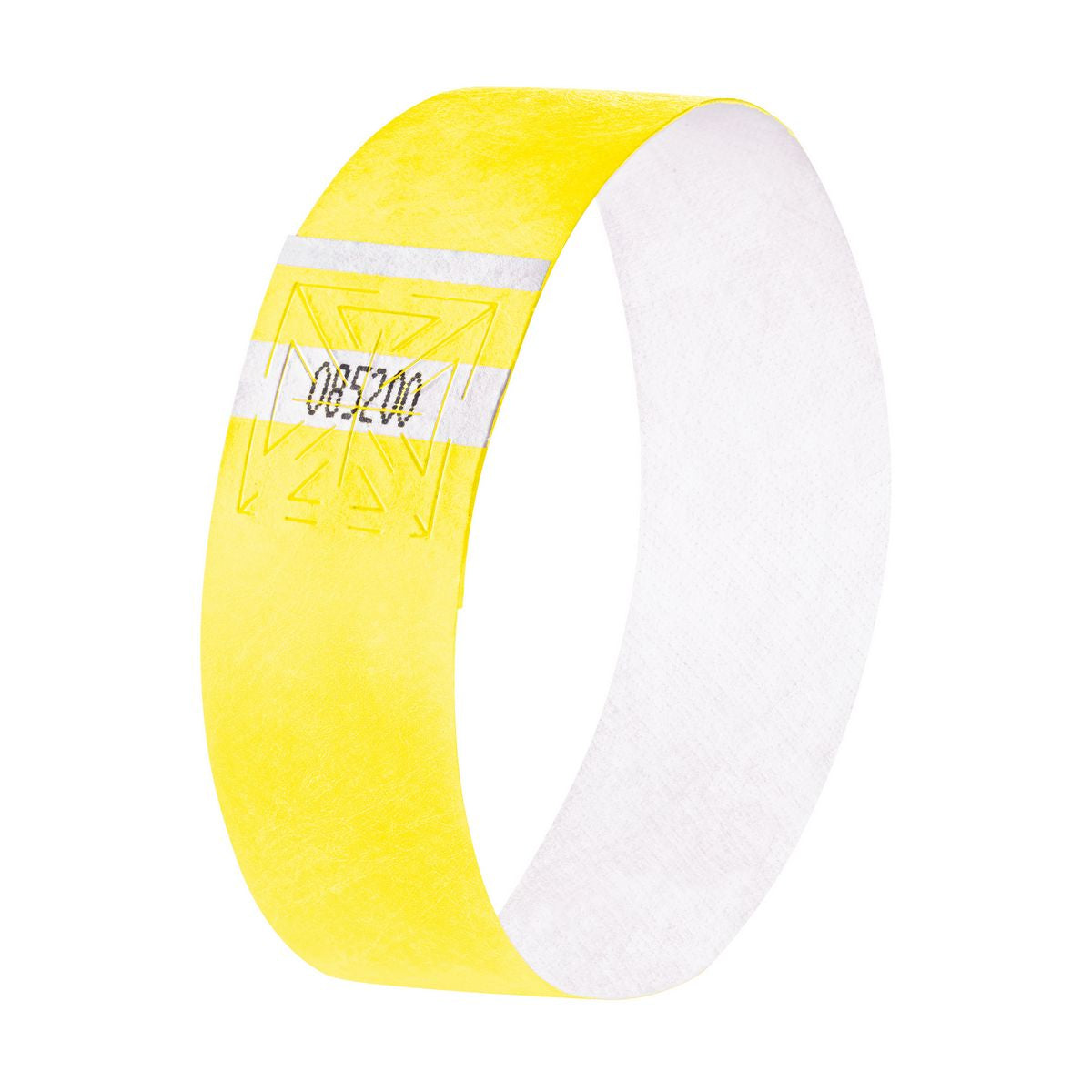 Sigel Event-Armband – 25 × 255 mm, gelb, Kunststoff, fortlaufend nummeriert – 120 Stk