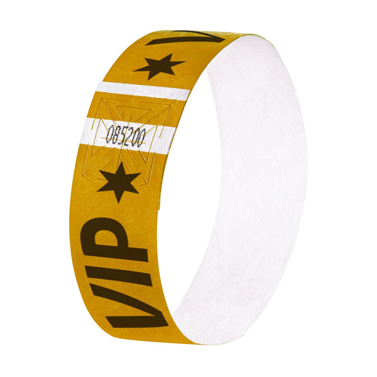 Sigel Super Soft Event-Armband – 25 × 255 mm, gold, Kunststoff, fortlaufend nummeriert – 120 Stk