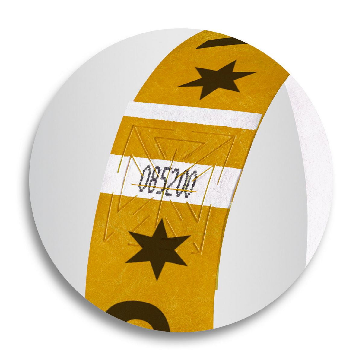 Sigel Super Soft Event-Armband – 25 × 255 mm, gold, Kunststoff, fortlaufend nummeriert – 120 Stk