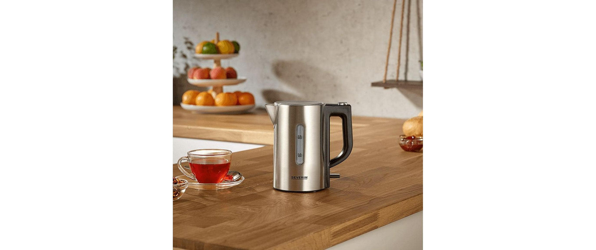 Severin Wasserkocher – 0,5 l, Edelstahl, WK3647