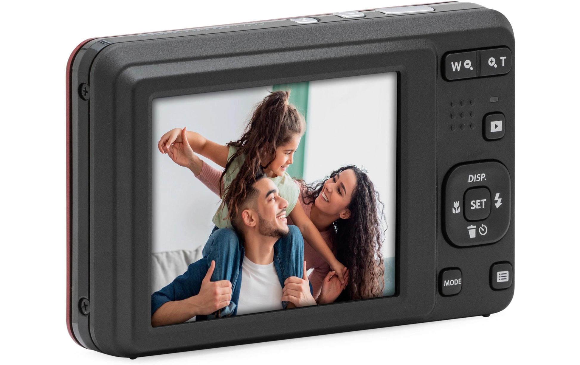 Kodak Pixpro FZ55RD – Kompaktkamera, 16 MP 1/2,3", 1080p, 5× optischer Zoom, Rot