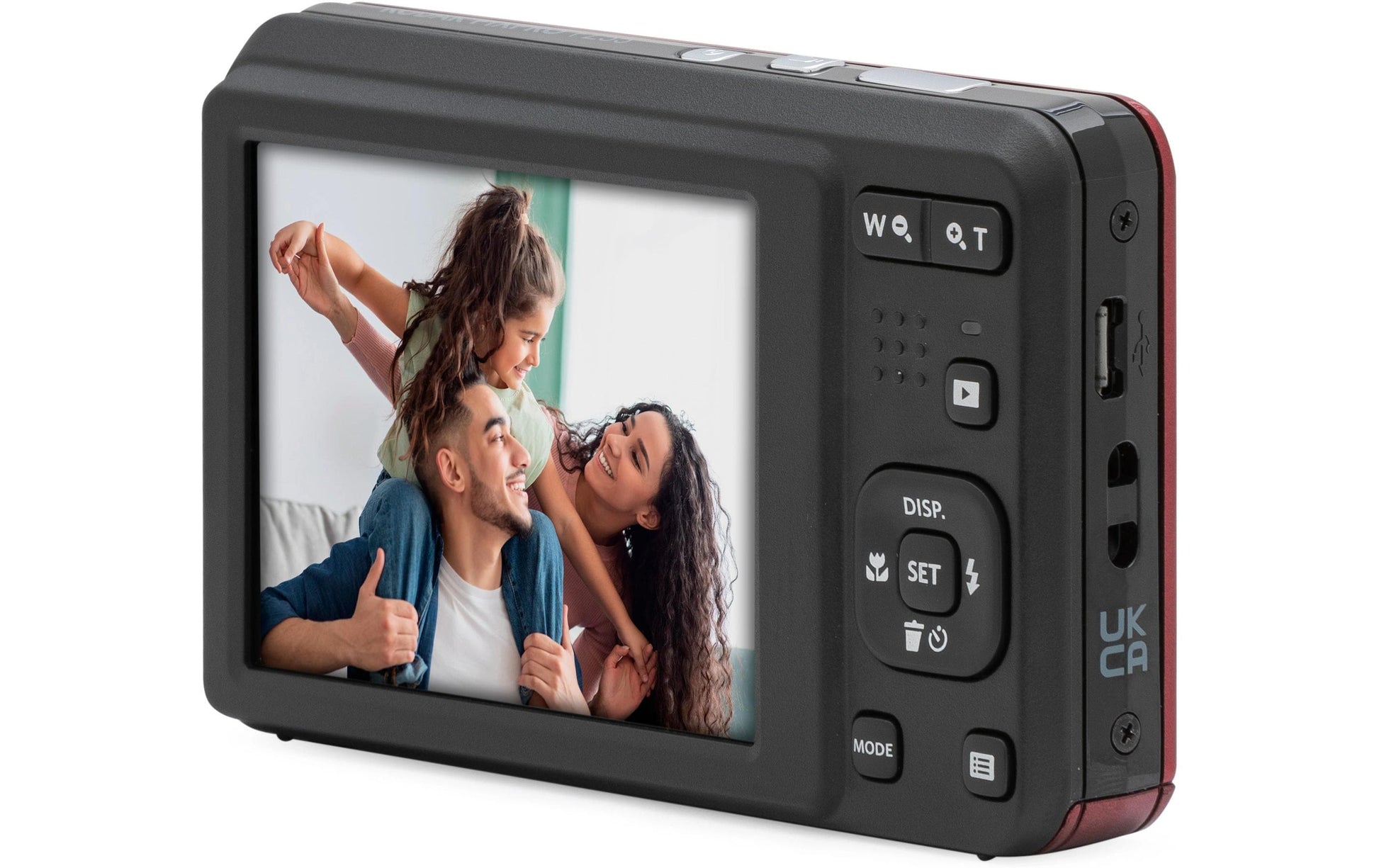 Kodak Pixpro FZ55RD – Kompaktkamera, 16 MP 1/2,3", 1080p, 5× optischer Zoom, Rot