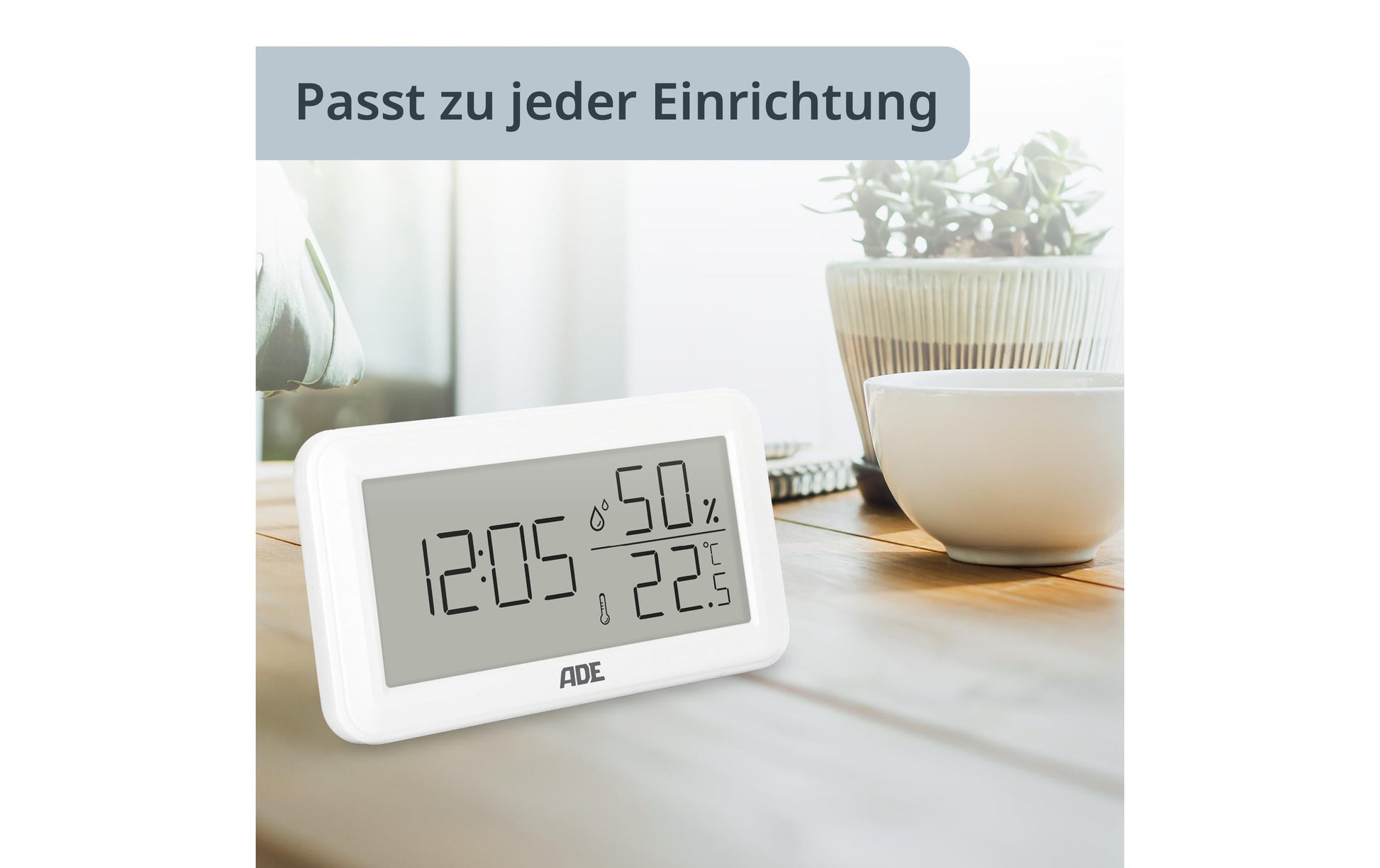 ADE WS2322 Thermo-Hygrometer (Handgerät) – 50–70 °C, 10–99 %, Innen