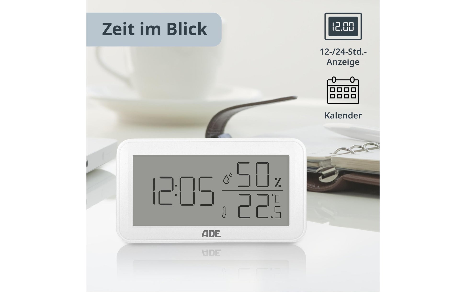 ADE WS2322 Thermo-Hygrometer (Handgerät) – 50–70 °C, 10–99 %, Innen