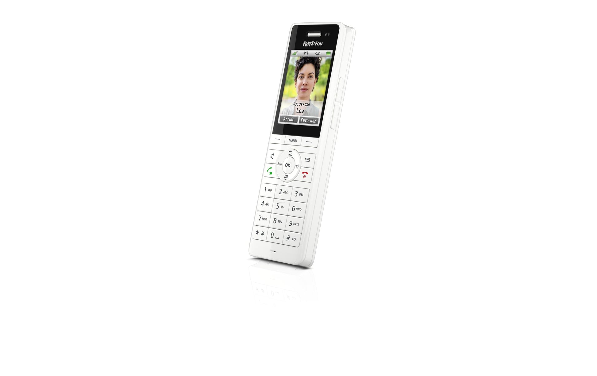FRITZ! AVM FritzFon X6 – DECT-Telefon, nur Mobilteil, mit Anrufbeantworter, für FRITZBox/DECT-Basisstation, weiss