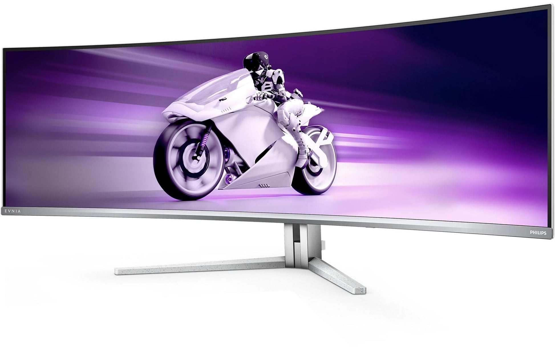 Philips Evnia 8000 49M2C8900L/00 – Monitor, 48,9", 250 cd/m², USB-C, KVM, Lautsprecher, VESA 100 × 100, Weiss