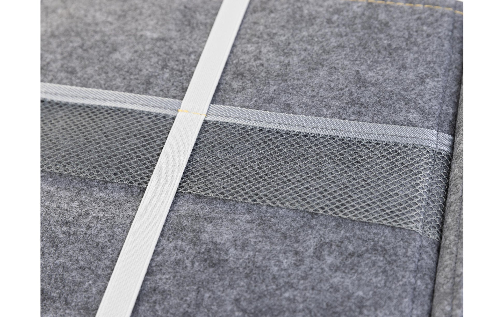FTM Tischtrennwand – 1210 × 390 mm, Filz, Grau