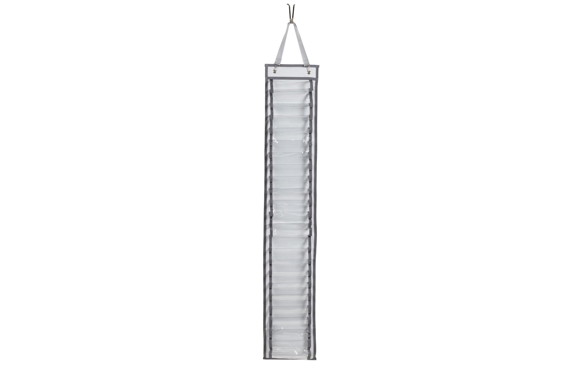 FTM F02433 Wandhalterung 24 Fächer, mit Haken – einfarbig – 220 × 1260 mm