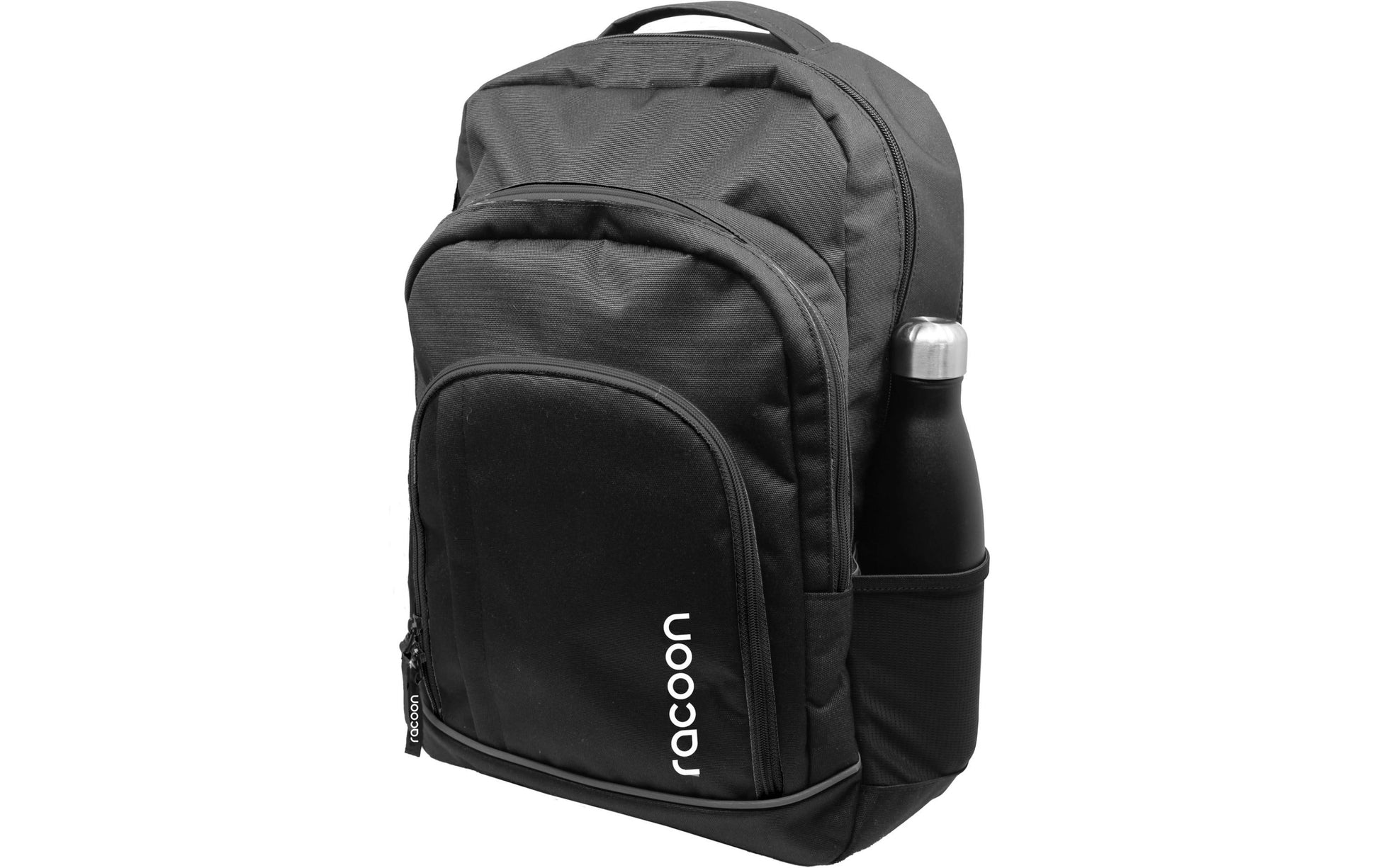 Racoon – Schulrucksack Everyday – Schwarz – 33 × 48 × 20 cm – Recyceltes PET