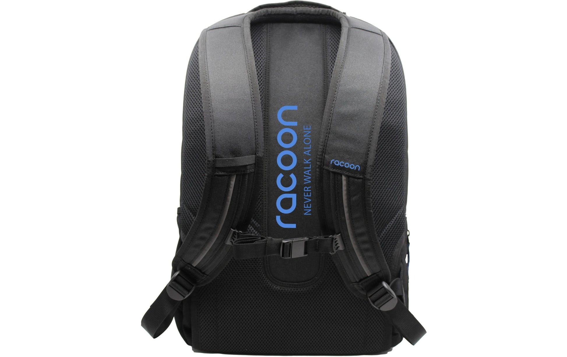 Racoon – Everyday Schulrucksack – Blau, Schwarz – Recyceltes PET – 33 × 48 × 20 cm