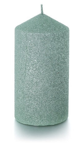 Balthasar Zylinderkerze – Ø 7 × 14 cm – Paraffin, türkis – 48 h