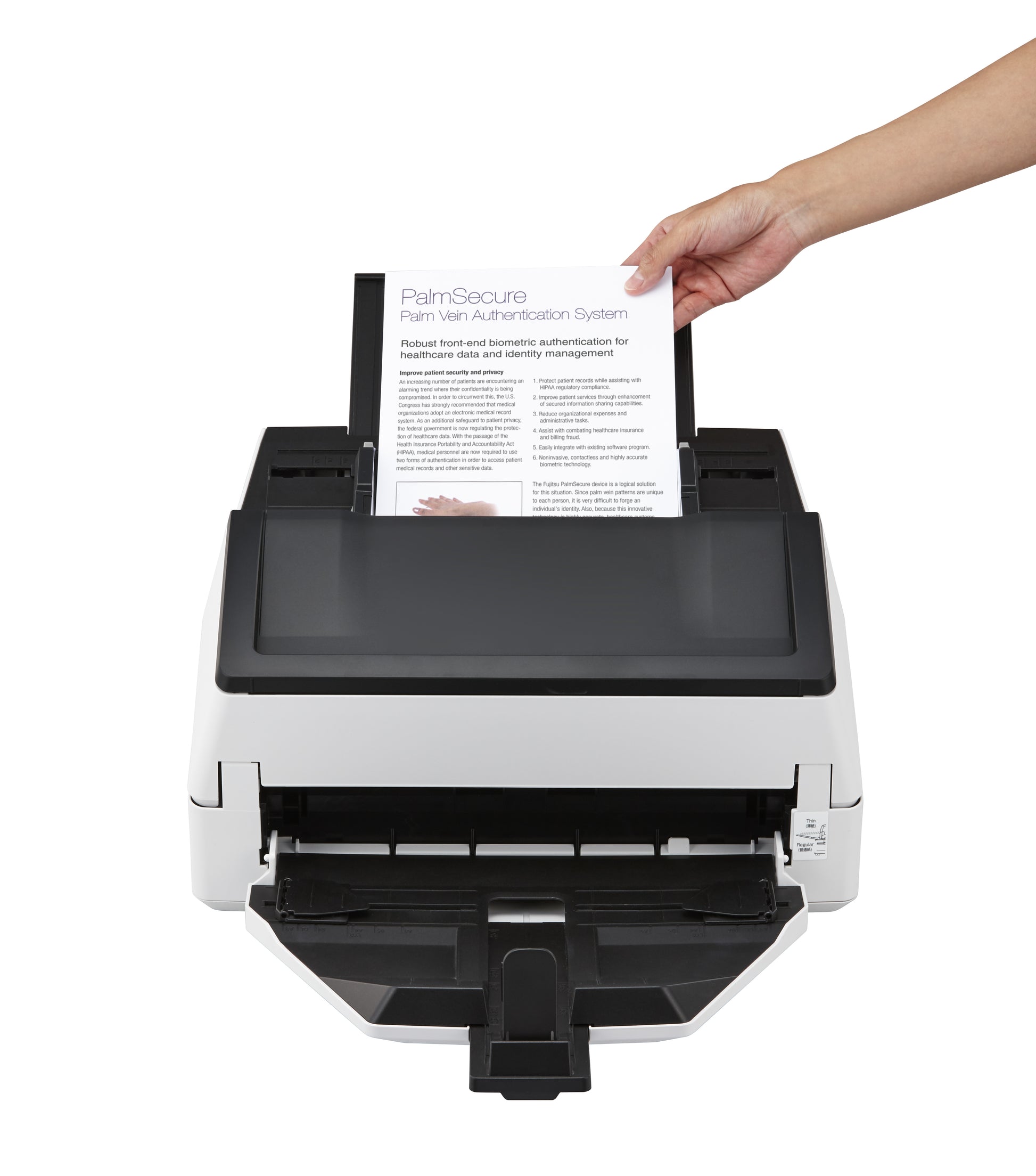 Ricoh fi-7600 – Dokumentenscanner, A3, Duplex, 100 Seiten pro Minute, 600 dpi, ADF 300 Blatt, USB, für Windows