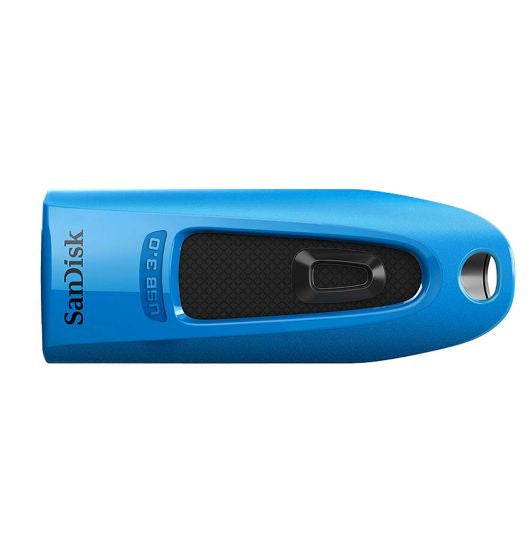 SanDisk Ultra USB-Stick 64 GB – USB-A USB 3.2 Gen 1, 100 MB/s Lesen, AES-128, Dia, Blau, 1er Pack