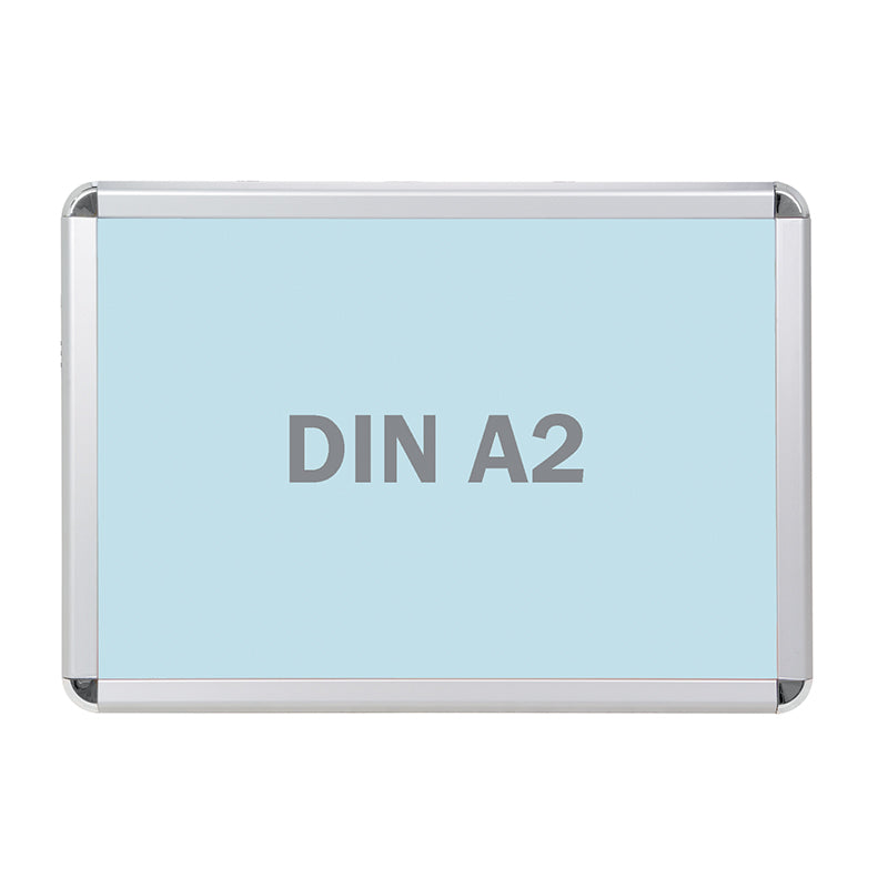 Franken Plakatrahmen BS0801 – für A2 – Klapprahmen – Silber – Aluminium