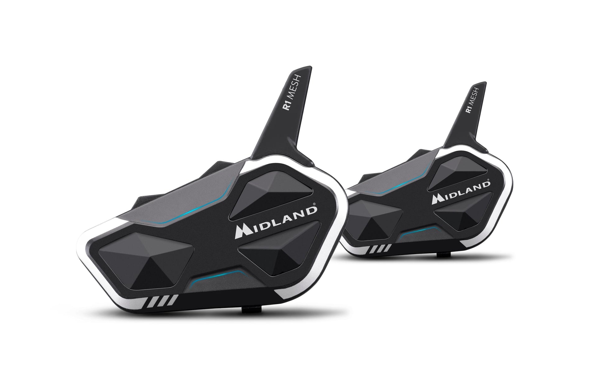 Midland R1 Mesh Over-Ear Kopfhörer – BT, Schwarz/Weiss