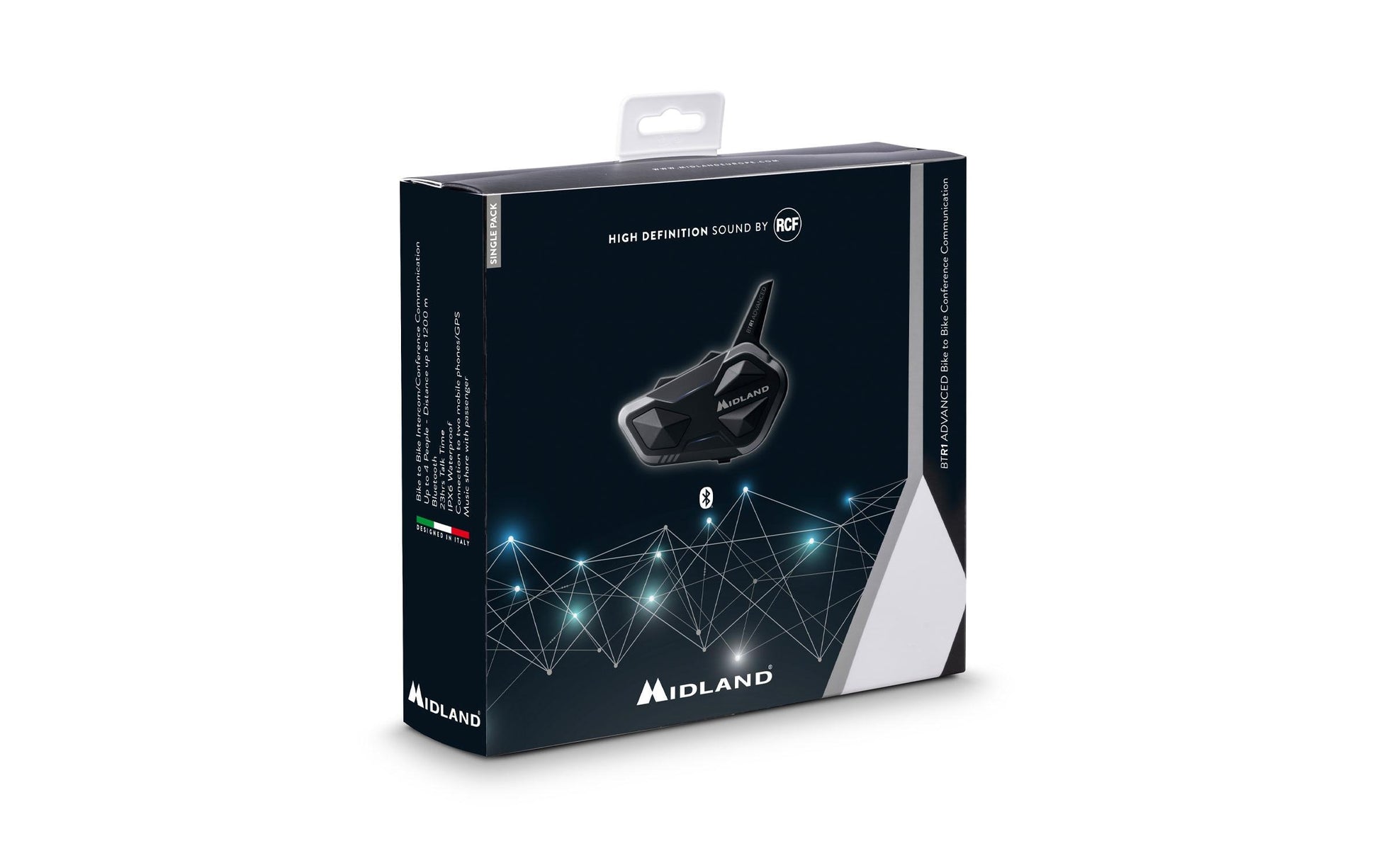 Midland BTR1 Advanced Freisprecheinrichtung – USB-C, Bluetooth – schwarz