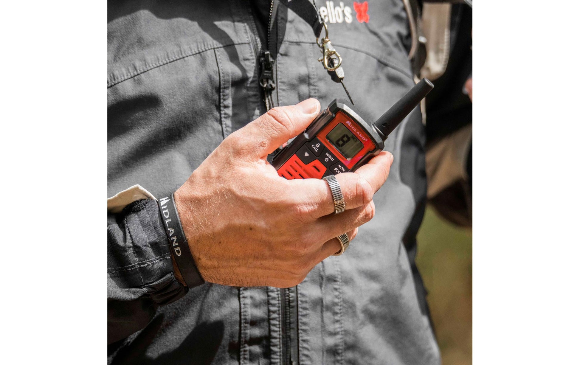Midland XT10 Pro Twin – Funkzubehör, spritzwassergeschützt, maximale Reichweite 4 km, 16 Kanäle, 2er-Set