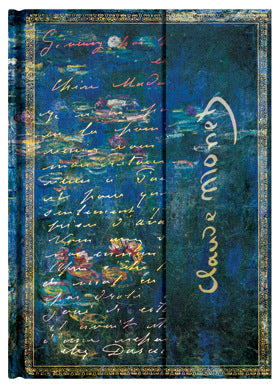 Paperblanks Notizbuch – 130 × 180 mm – liniert – 144 Blatt – Hardcover, Leseband, Innentasche, blau