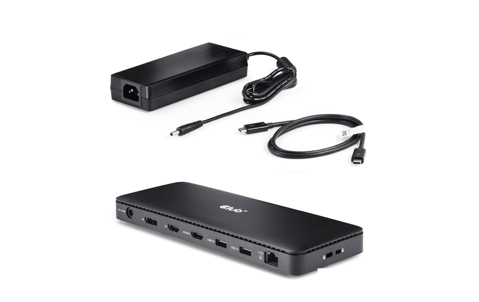 CLUB3D Club 3D USB-C Dockingstation, 2× HDMI, DP, LAN, 5× USB-A, 2× Thunderbolt 4, 3,5 mm – für USB-C Geräte