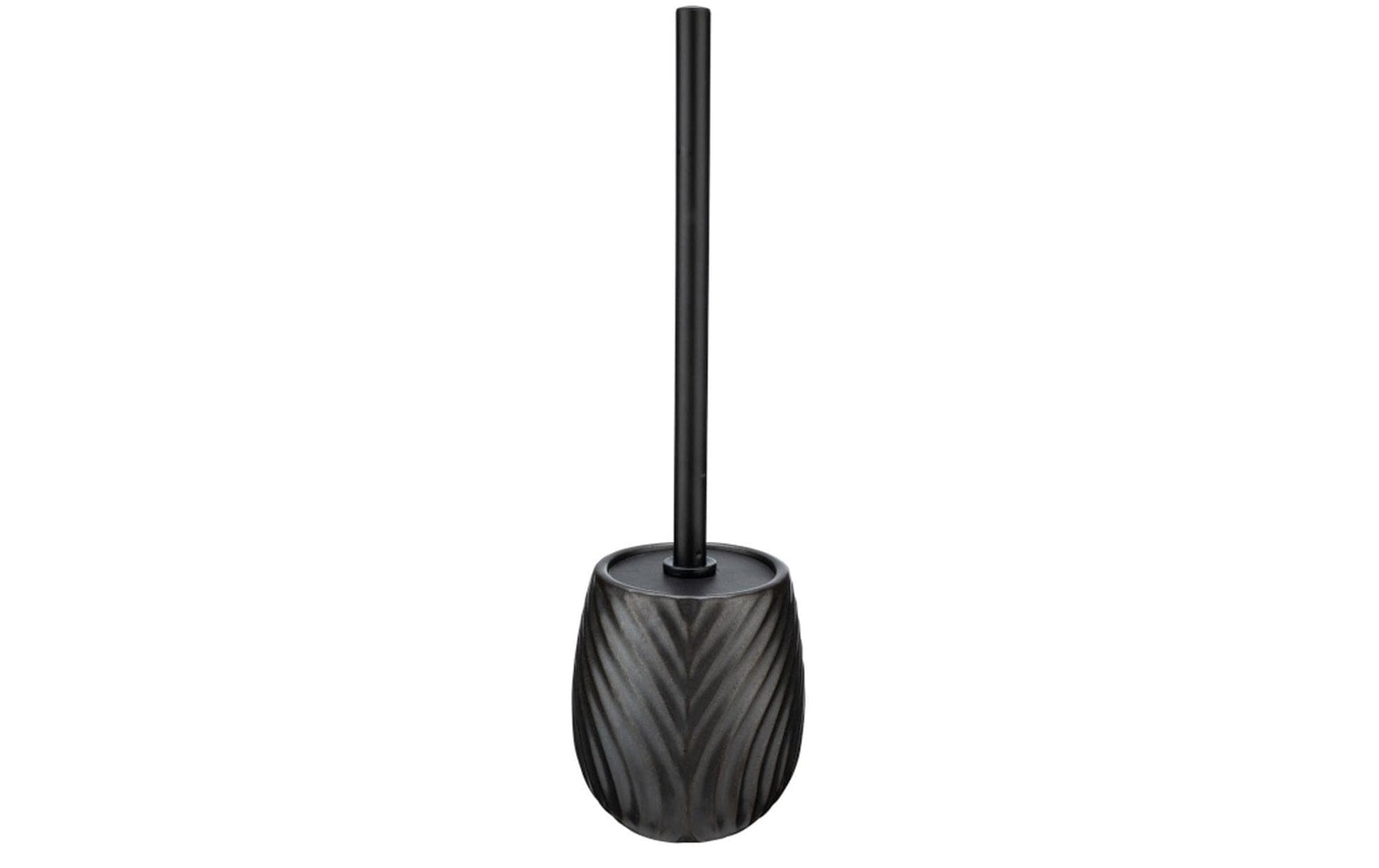 WENKO WC-Bürstenset – Keramik, Anthrazit, H 39 cm, Ø 10 cm