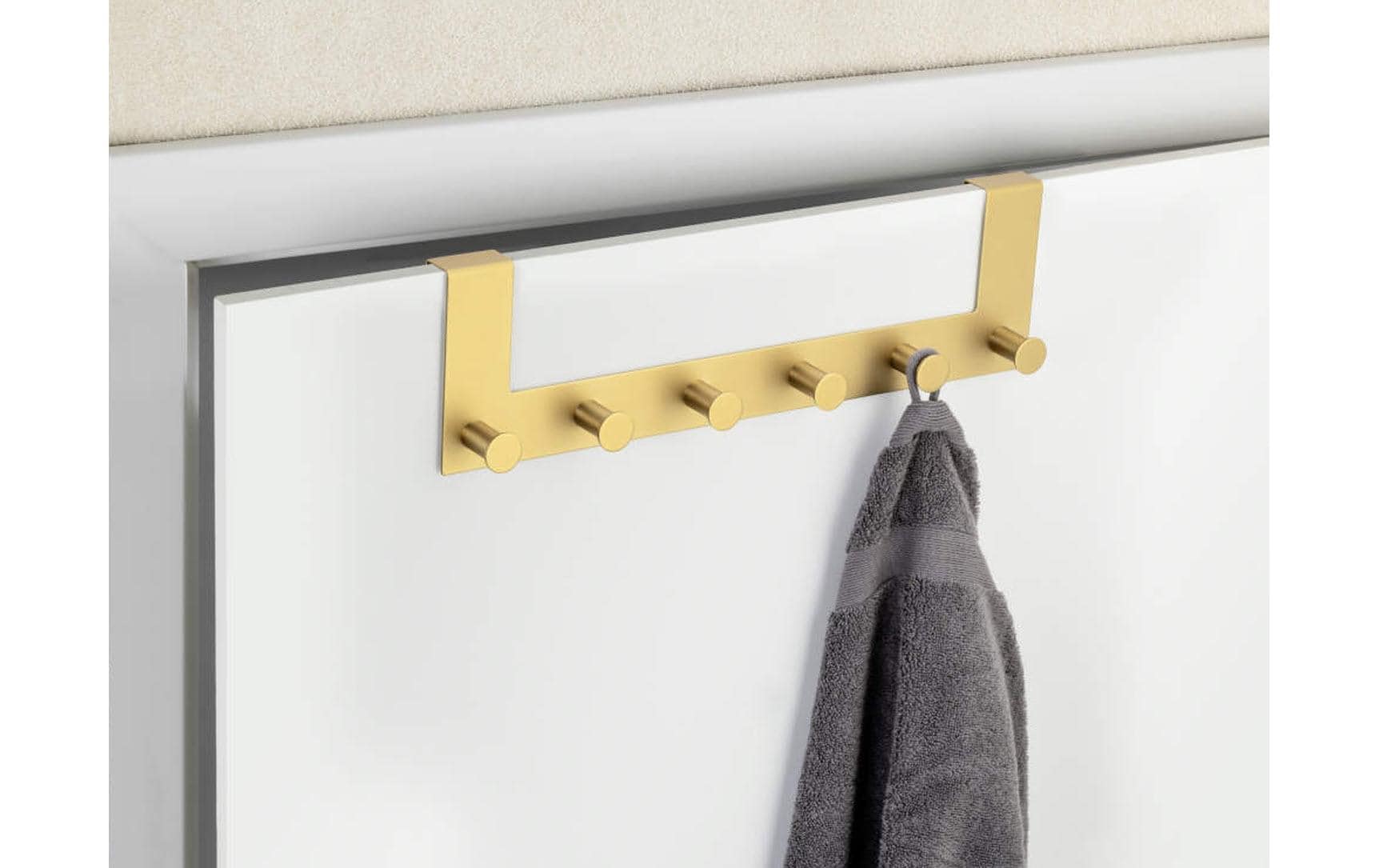 Wenko Celano Wandgarderobe – Edelstahl – Gold – 390 × 110 × 55 mm