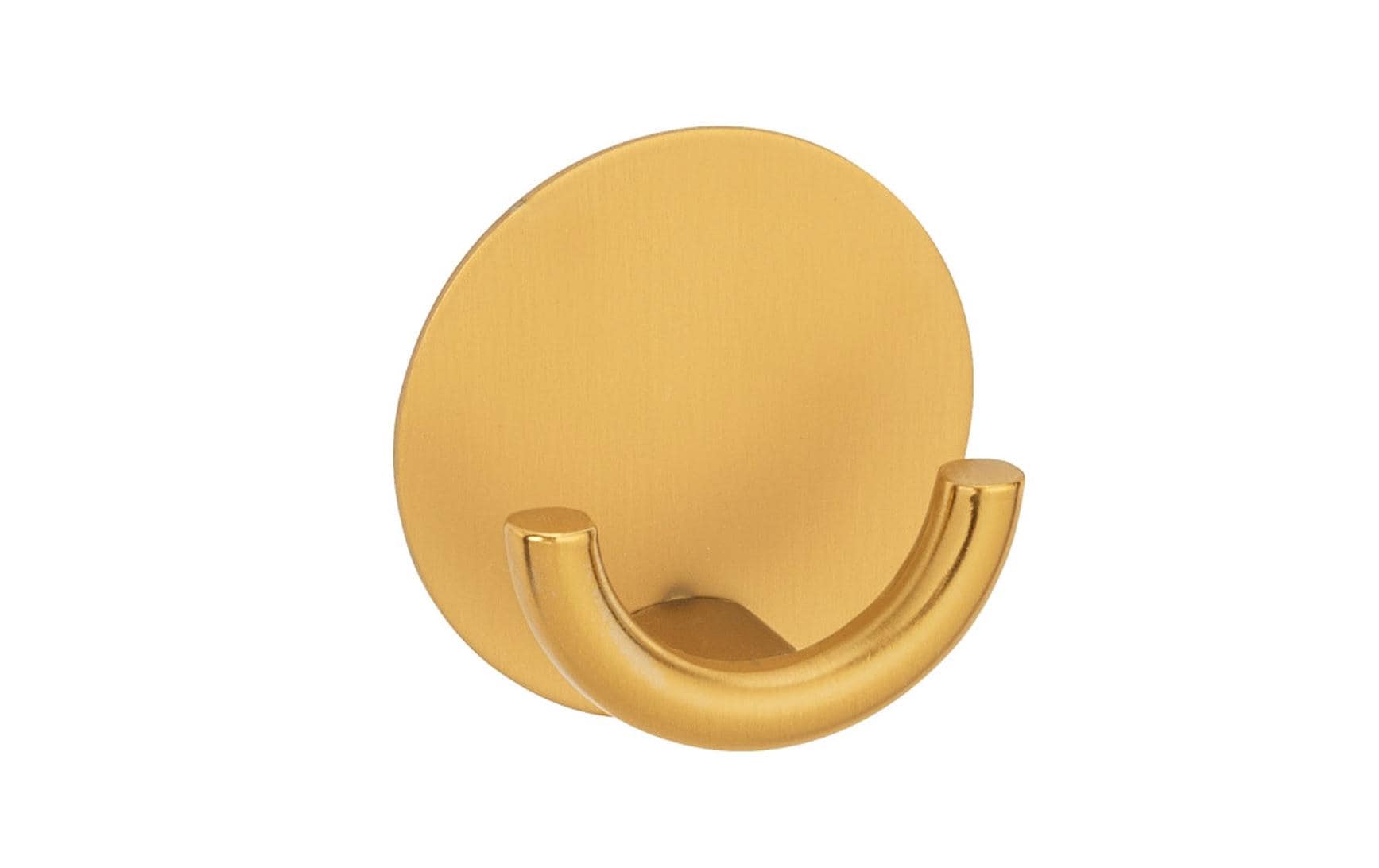 Wenko Haken – Edelstahl, Klebestreifen, Ø5,3×2,5 cm, Gold