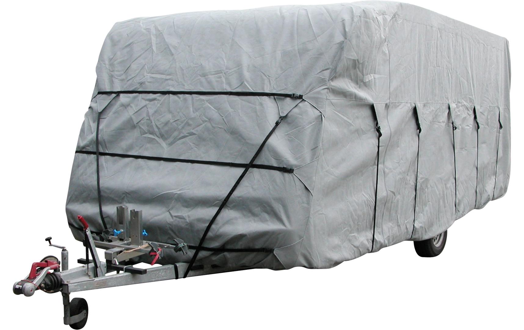 Eurotrail Schutzhülle Volle Deckung – für Caravan – 250 × 450 × 220 cm – 1 Stk., Polyester, grau