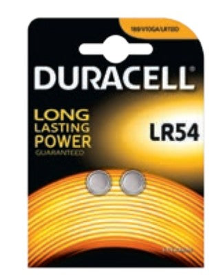 Duracell Knopfzellen LR54, Alkaline, 1,5 V – 2 Stk.