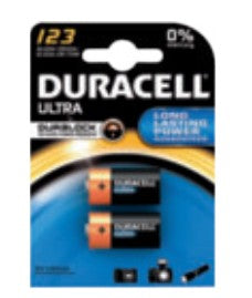 Duracell CR123A Batterien, Lithium, 3 V – 2 Stk.