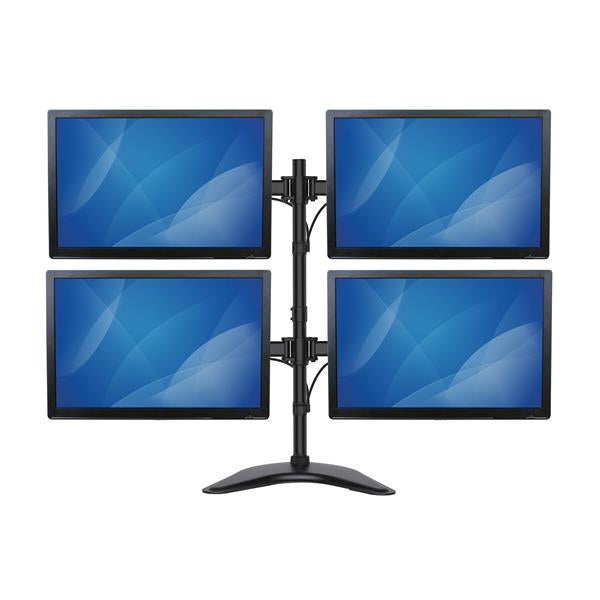 StarTech.com QUAD MONITOR STAND – Monitor-Tischständer – 13–27" – VESA 75×75/100×100 mm – bis 8 kg/Monitor