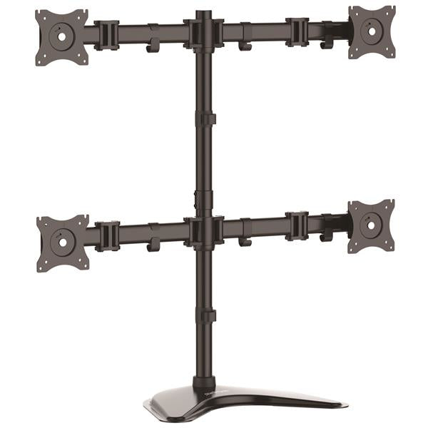 StarTech.com QUAD MONITOR STAND – Monitor-Tischständer – 13–27" – VESA 75×75/100×100 mm – bis 8 kg/Monitor