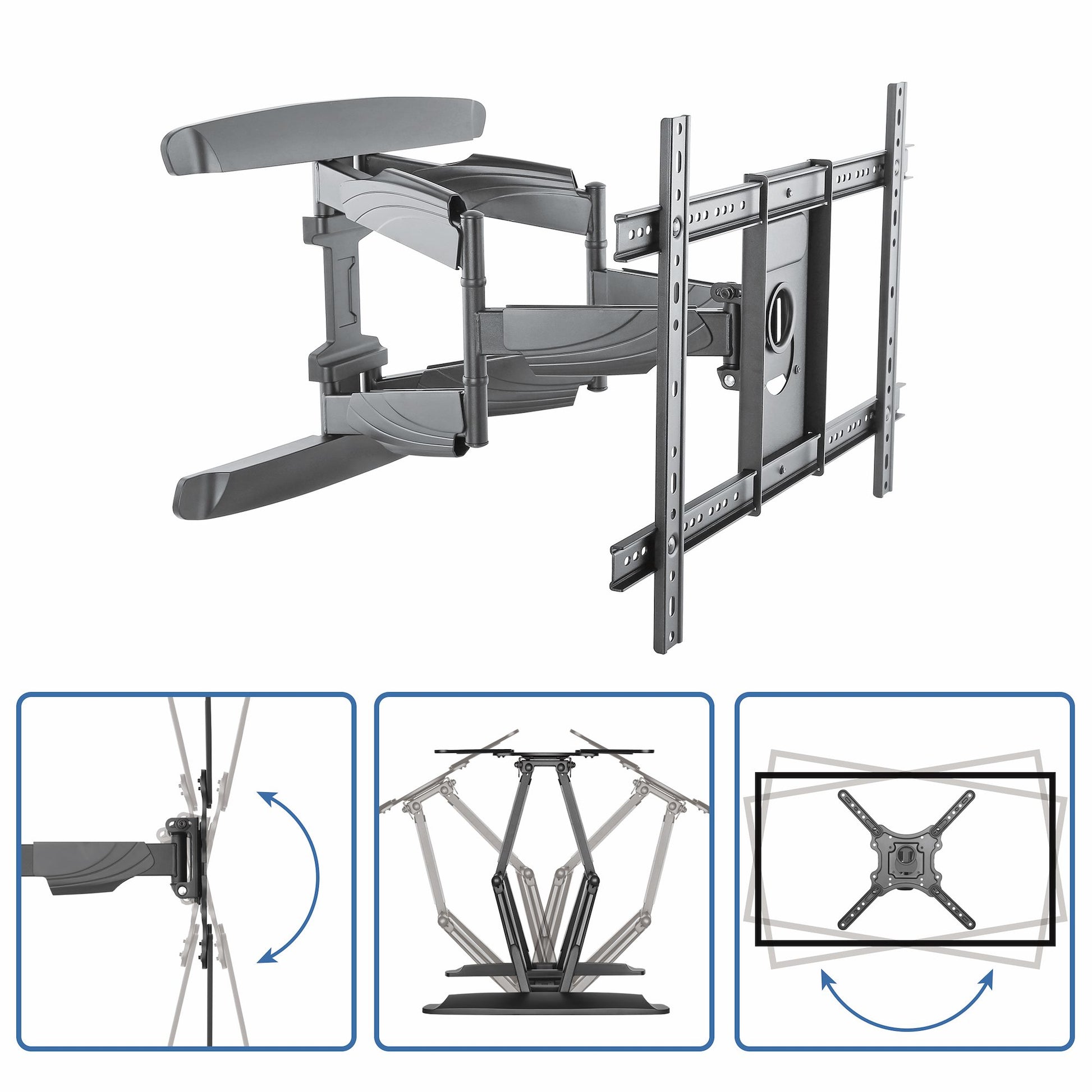 StarTech.com Wandhalterung – Vollbeweglich – 32–70" – VESA 200×100–600×400 – bis 45 kg, Schwarz
