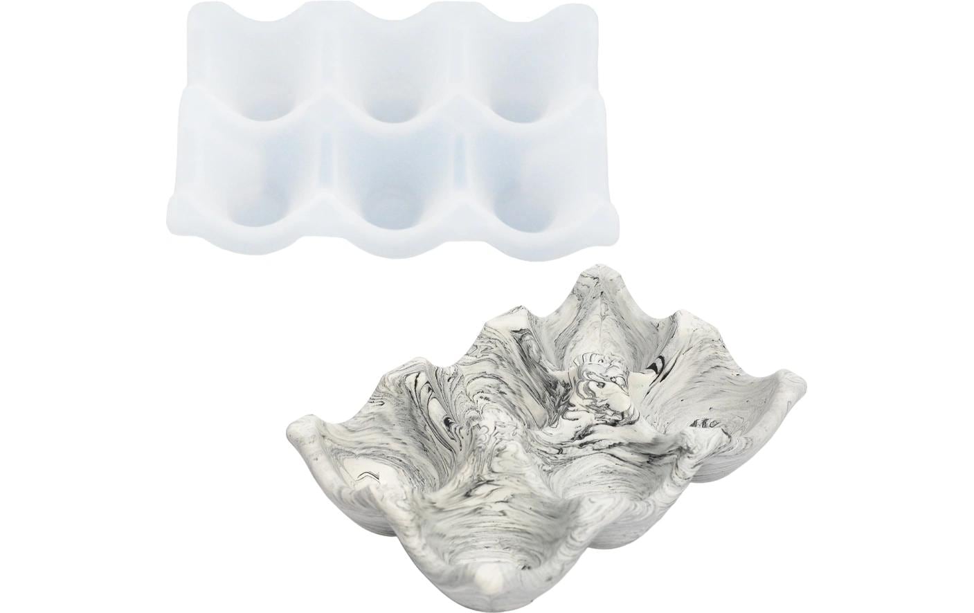 Jesmonite Giessform – Eierbox – Silikon – 145 × 100 mm