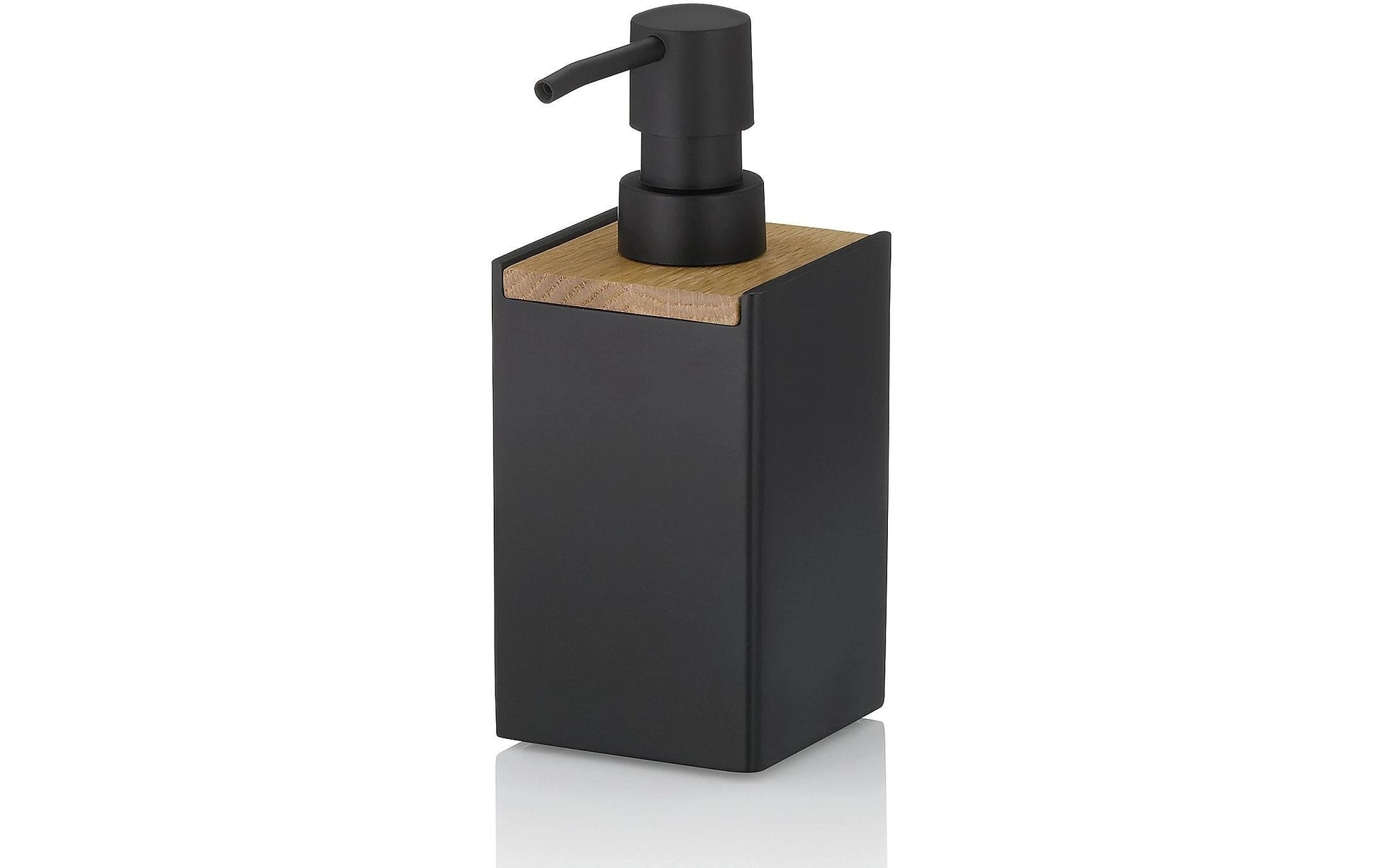 Kela Seifenspender – Polyresin, schwarz, 300 ml