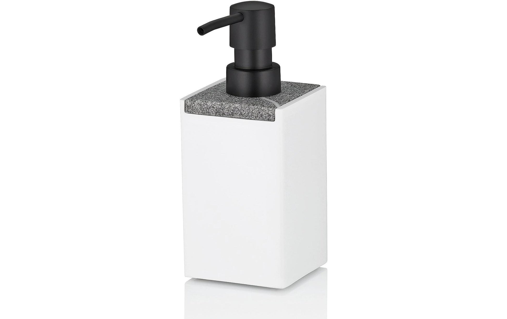 Kela Seifenspender – Polyresin, Weiss, 300 ml