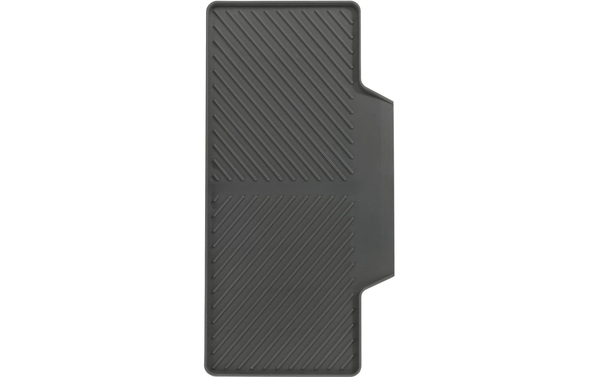 WENKO Abtropfmatte 20 × 40 × 3 cm, Kunststoff, Grau
