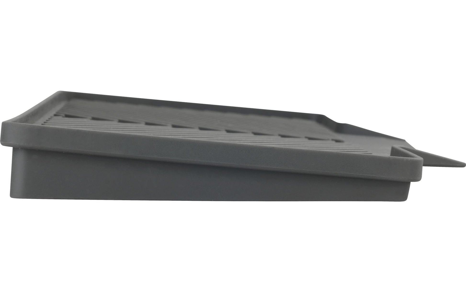 WENKO Abtropfmatte 20 × 40 × 3 cm, Kunststoff, Grau