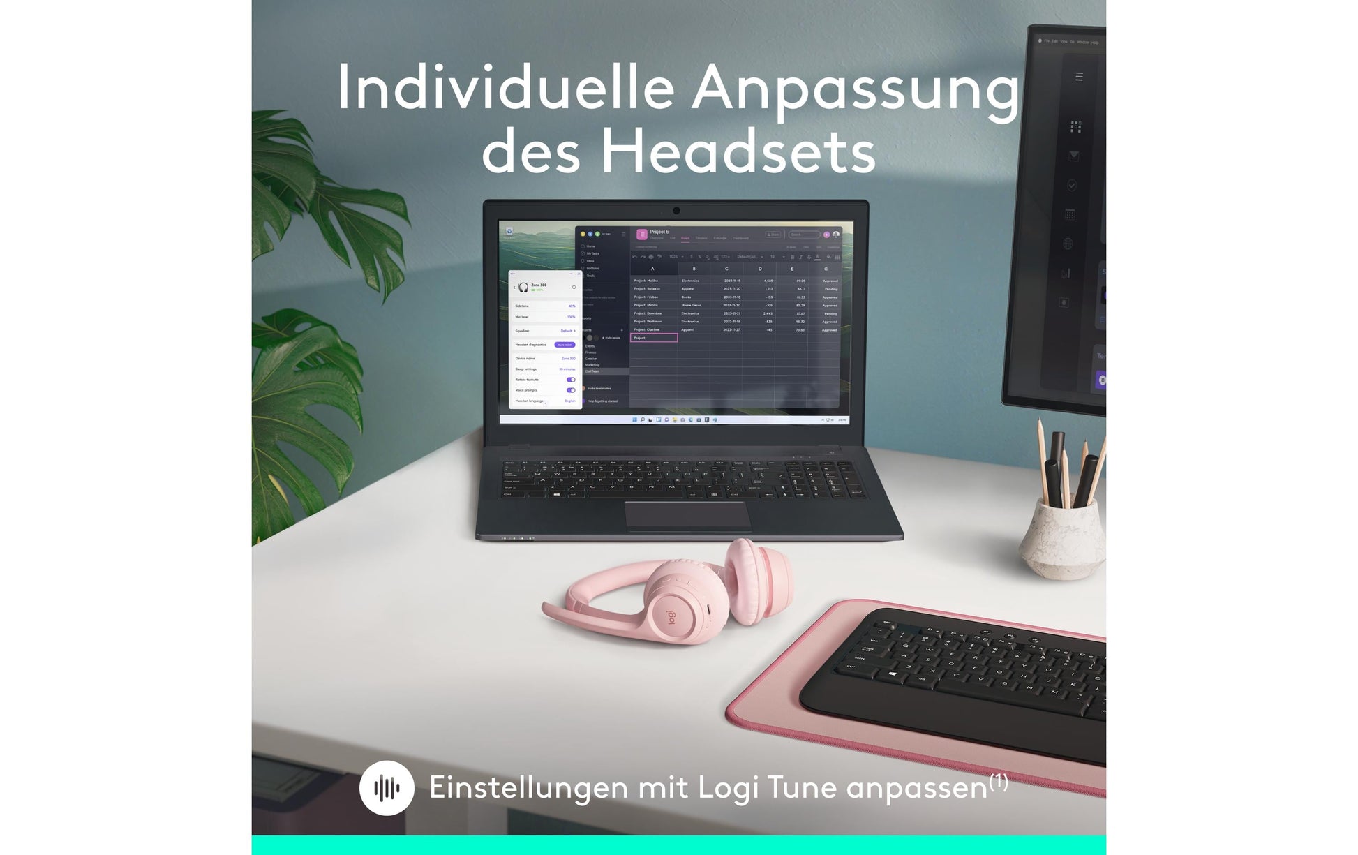 Logitech ZONE 300 – Kopfhörer – Rose