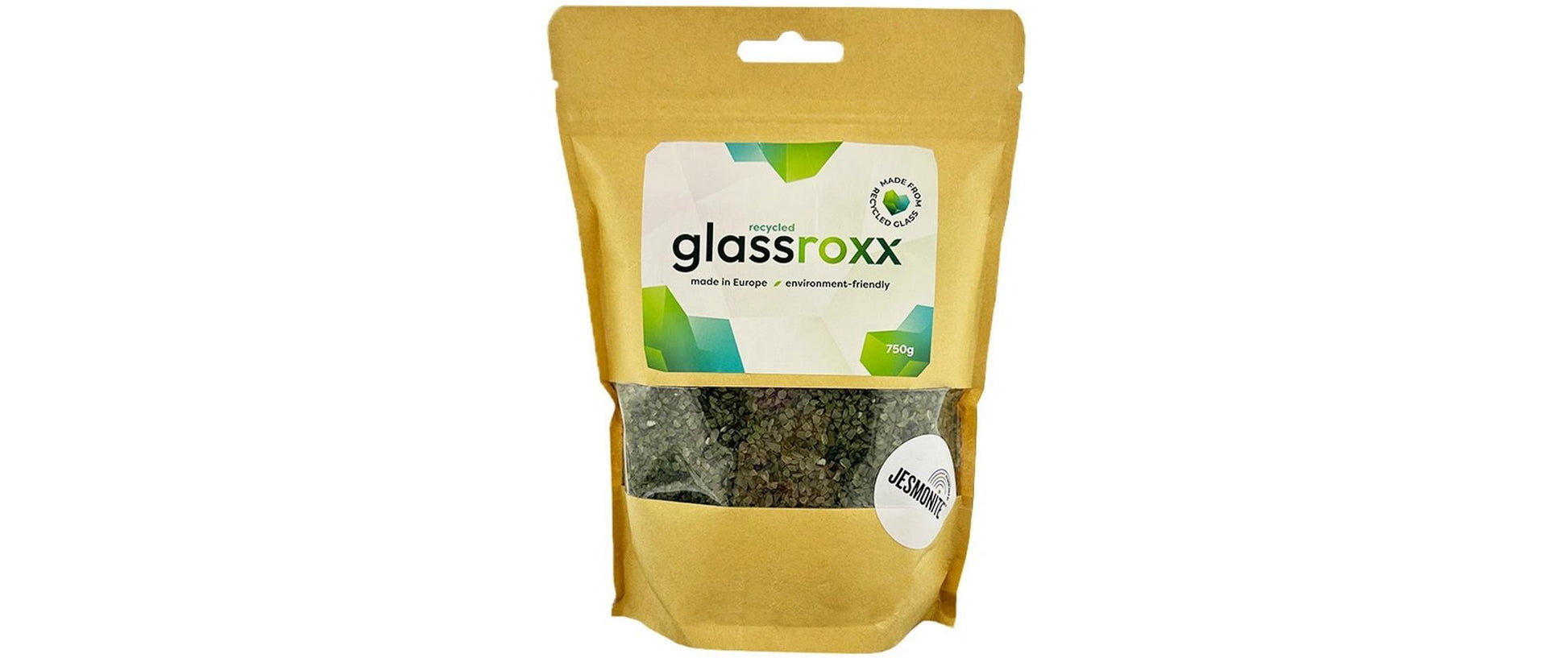 GlassRoxx Jesmonite – Perlenmischung, Glas, Olive, 750 g, UC-6003S-P750GR-RBJ